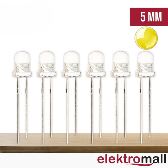 5mm Sarı Şeffaf Led 5mm Sarı Şeffaf Led