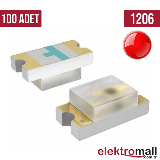 1206 Kırmızı Smd Led 