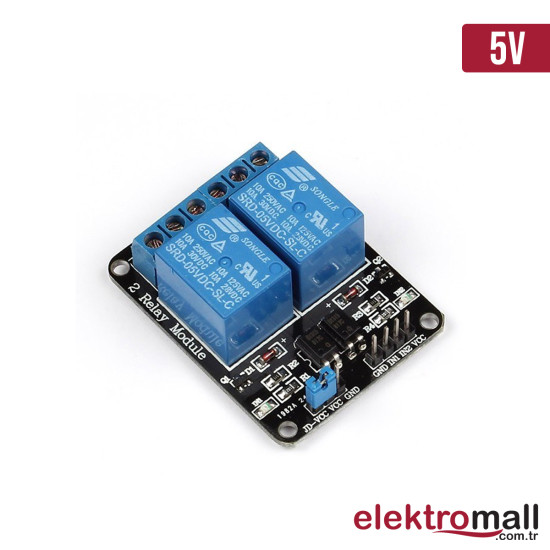 Röle Modülü - 2 Kanal 5V Arduino Röle Modülü - 2 Kanal 5V Arduino