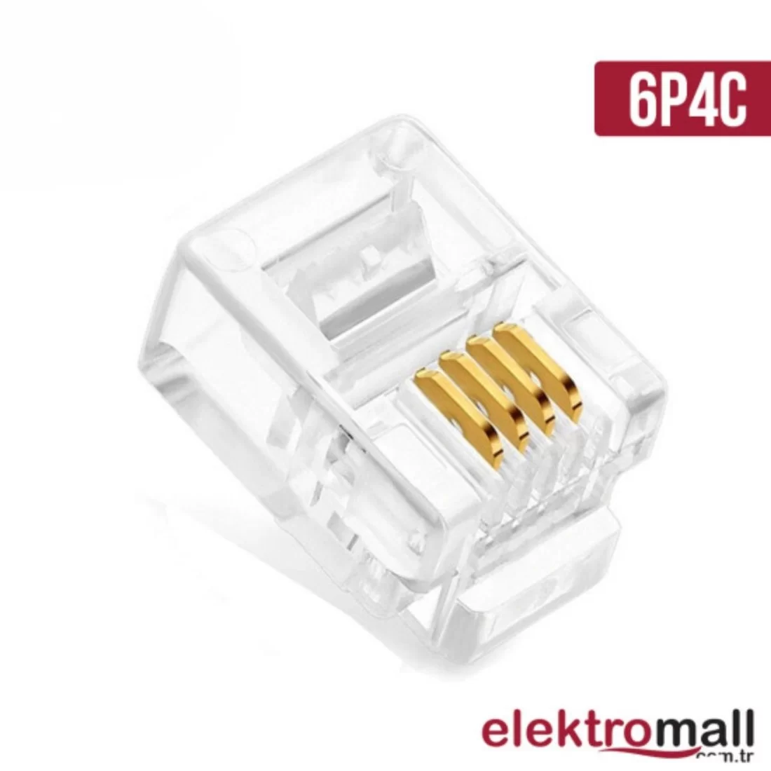 Jack Networt Konnektör Rj11 6P4C