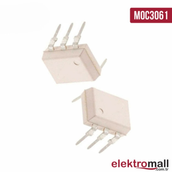Moc3061 DIP-6 Optokuplör Entegresi Moc3061 DIP-6 Optokuplör Entegresi