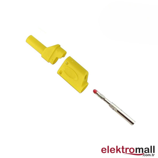 4mm Korumalı Sarı Banana Jack