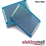 4X6cm Mavi Çift Taraflı Prototip Pcb Kartı 22402A-18