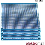 7X9Cm Mavi Çift Taraflı Prototip Pcb Kartı