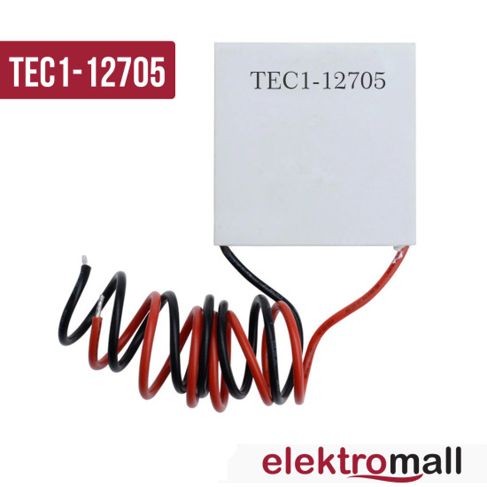 Tec1-12705 Termoelektrik Soğutucu - Peltier Soğutucu Tec1-12705 Termoelektrik Soğutucu - Peltier Soğutucu