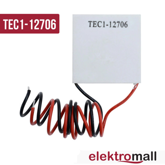 Tec1-12706 Termoelektrik Soğutucu - Peltier Soğutucu Tec1-12706 Termoelektrik Soğutucu - Peltier Soğutucu