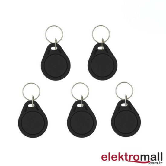 RFID 125KHz Manyetik Anahtarlık Siyah RFID 125KHz Manyetik Anahtarlık Siyah