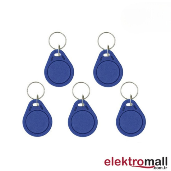 RFID 125KHz Manyetik Anahtarlık Mavi RFID 125KHz Manyetik Anahtarlık Mavi
