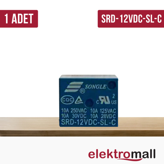 Srd-12Vdc-Sl-C - 12V Role 10A 5Pin