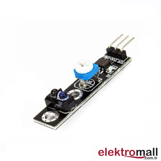 Tcrt5000 Kızılötesi Sensör Modülü 3Pin Tcrt5000 Kızılötesi Sensör Modülü 3Pin