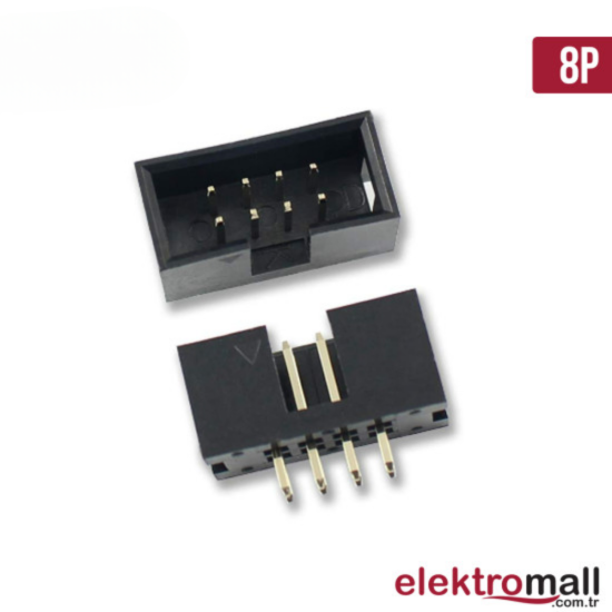 Box Header 2X4 8Pin 2.54mm 180C Box Header 2X4 8Pin 2.54mm 180C