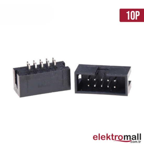 Box Header 2X5 10Pin 2.54mm 180C Box Header 2X5 10Pin 2.54mm 180C