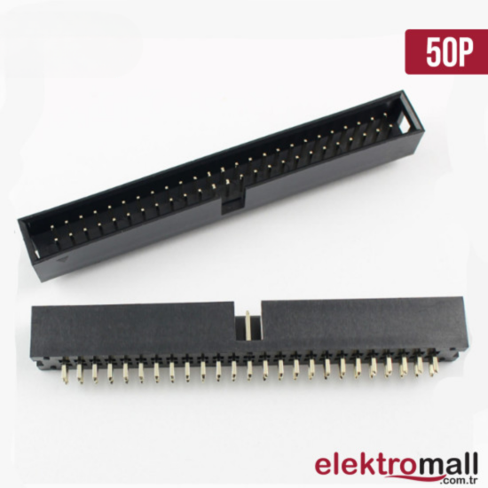 Box Header 2X25 50Pin 2.54mm 180C Box Header 2X25 50Pin 2.54mm 180C