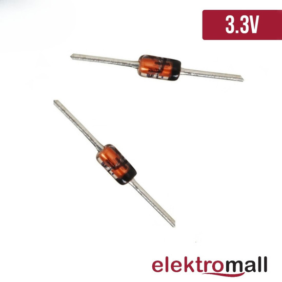 3.3V Zener Diyot Do35 500mA 3.3V Zener Diyot Do35 500mA