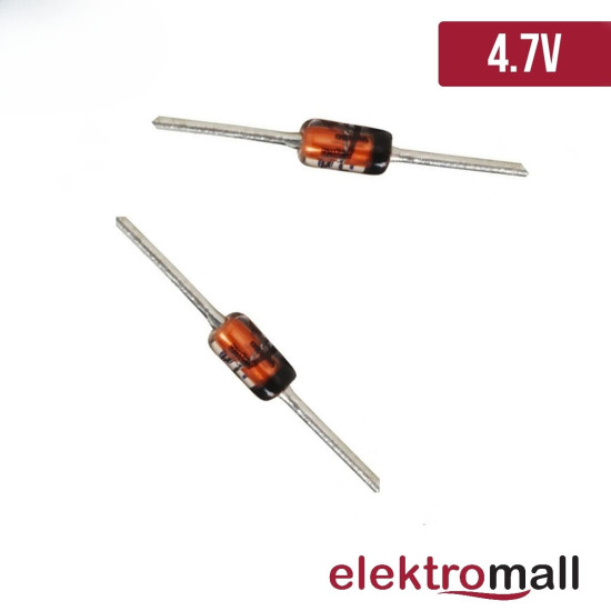 4.7V Zener Diyot Do35 500mA 4.7V Zener Diyot Do35 500mA