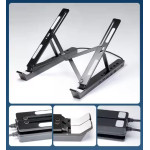 X15 Leptop Standı 3 USB + Type-C Siyah